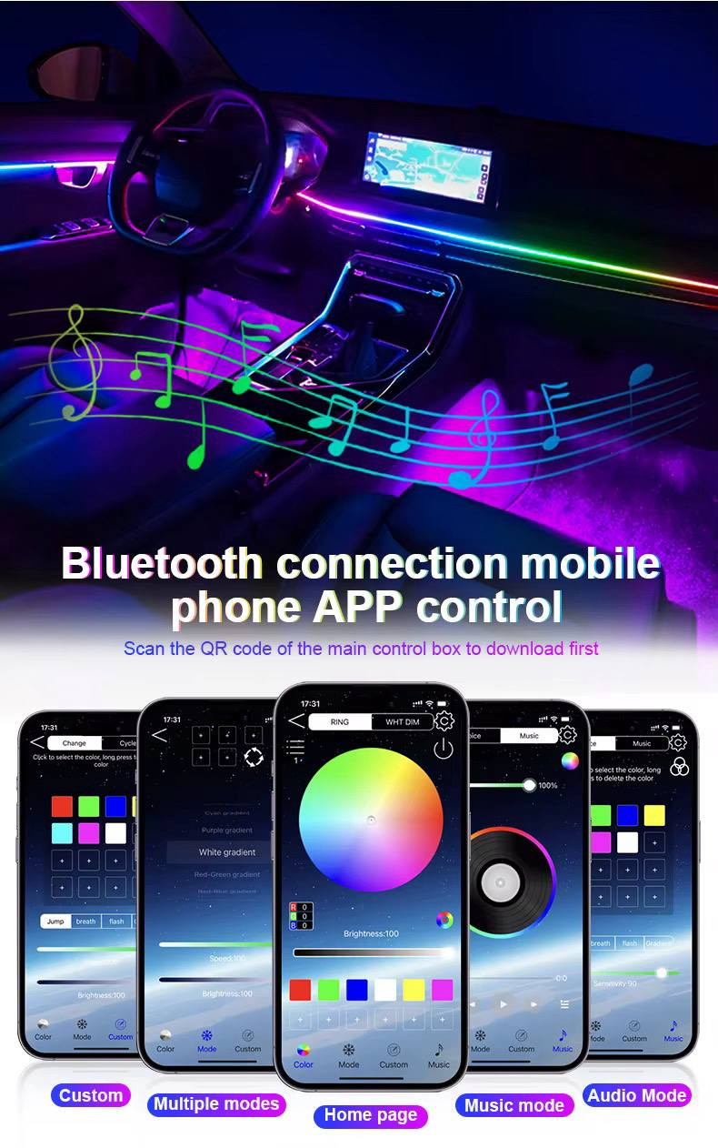 RGB-підсвітка салону авто з Китаю: прорахунок пробної партії для автотюнінгу